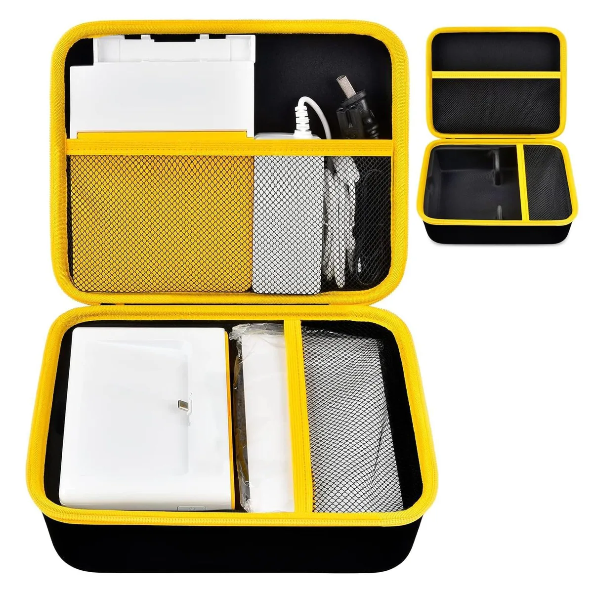 Yellow hard-shell case with moulded interior for Kodak Dock Plus printer