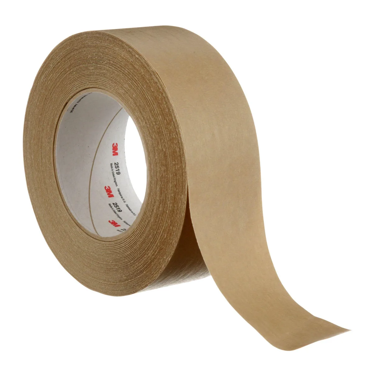 Roll of brown kraft paper tape 48mm wide 60 yards long