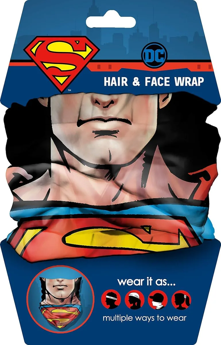 Spoontiques Spoontiques Superman Bandana Headband Scarf Gaiter — product photo