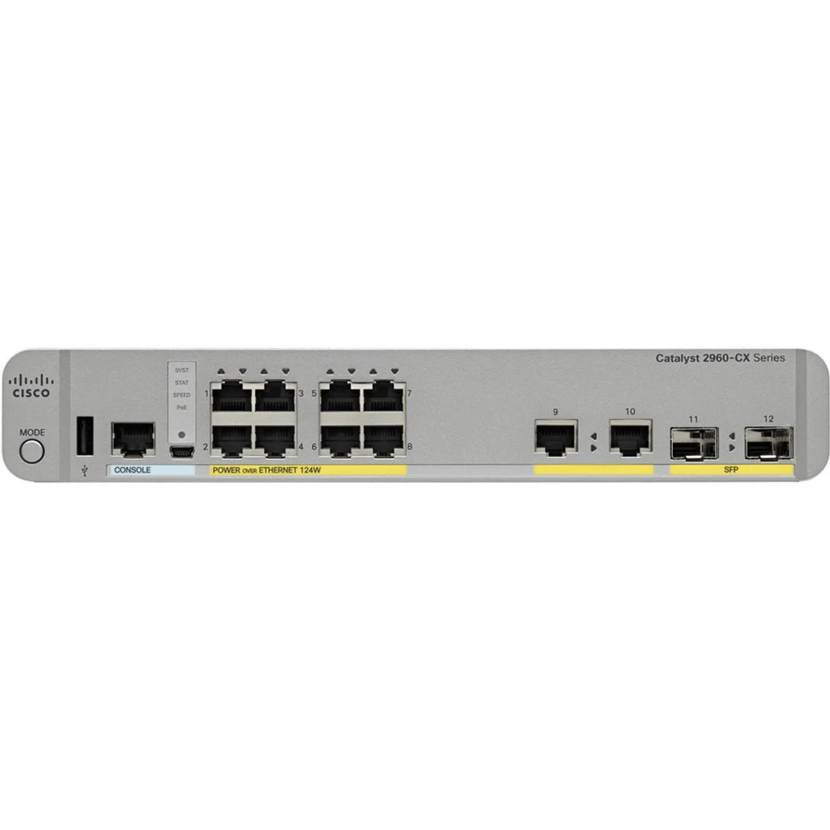 EVESKY EVESKY C2960CX-8TC-L network switch 128 MB flash 512 MB RAM — product photo