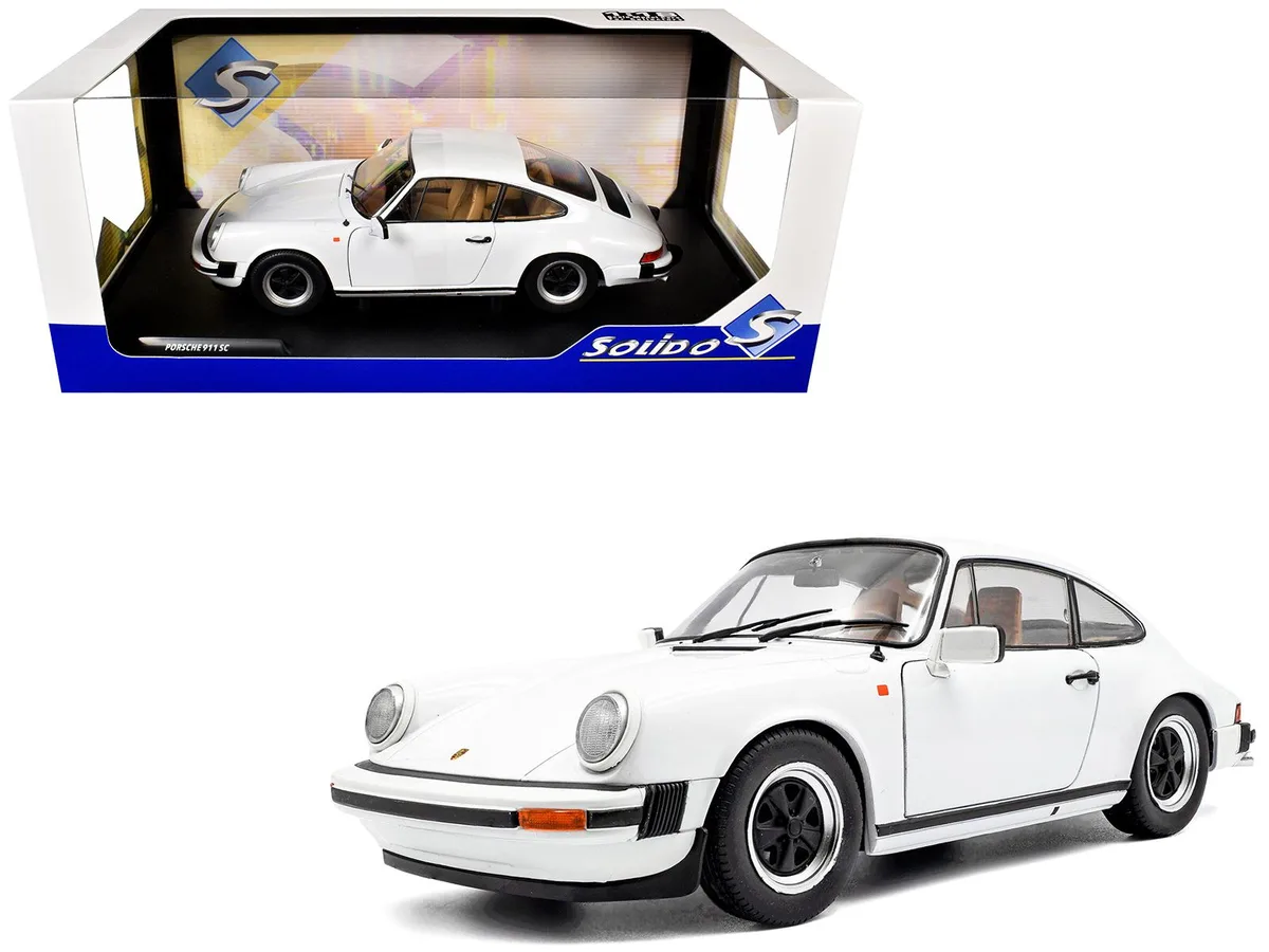 Solido Solido 1974 Porsche 911 (930) 3.0 SC Grand Prix White 1/18 hobby collectible — product photo