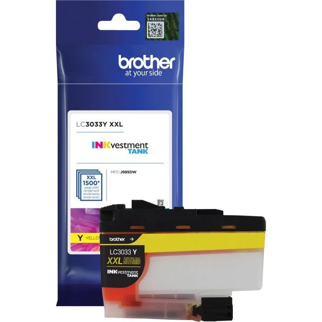 Brother Brother LC3033Y Super High Yield Yellow Ink Cartridge 1500 pages — product photo