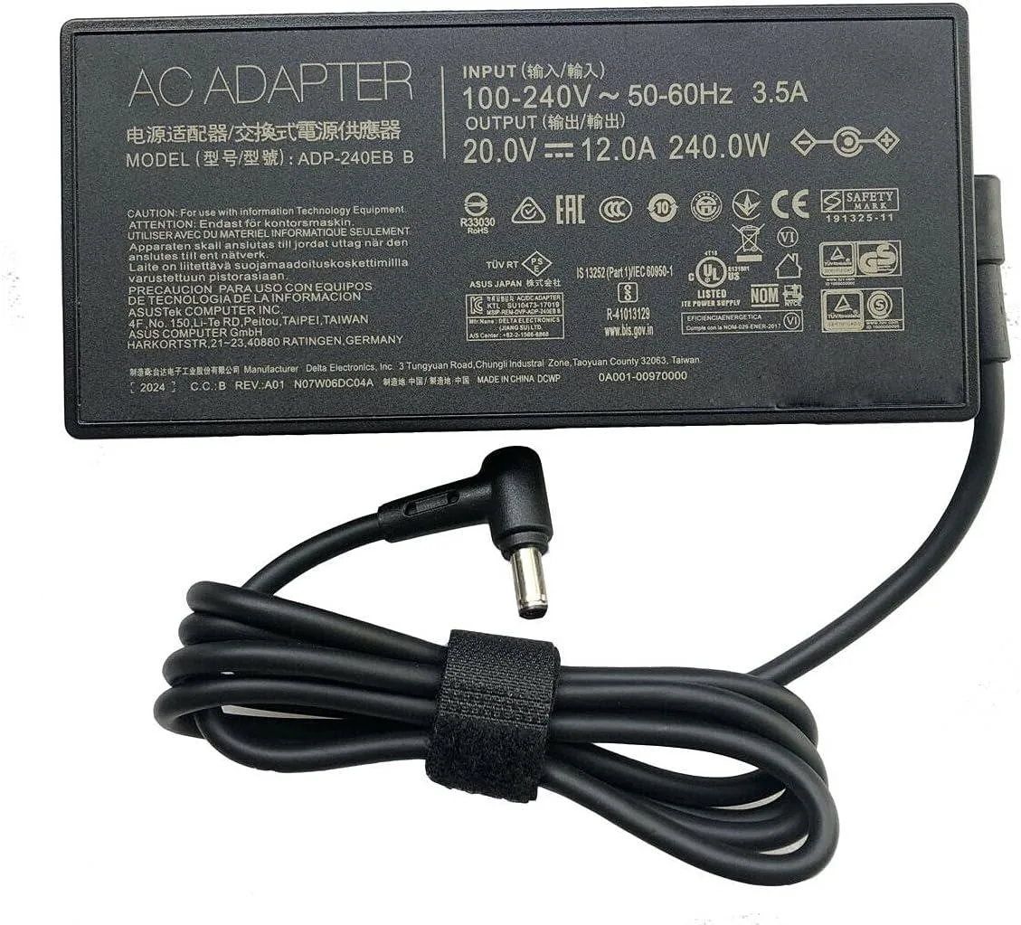 Blueskysea Blueskysea 20V 12A 240W AC Adapter 6.0x3.7mm for ROG Strix G15 G513IM-HQ088R G513IM-HQ089R G513IM-HQ090R — product photo