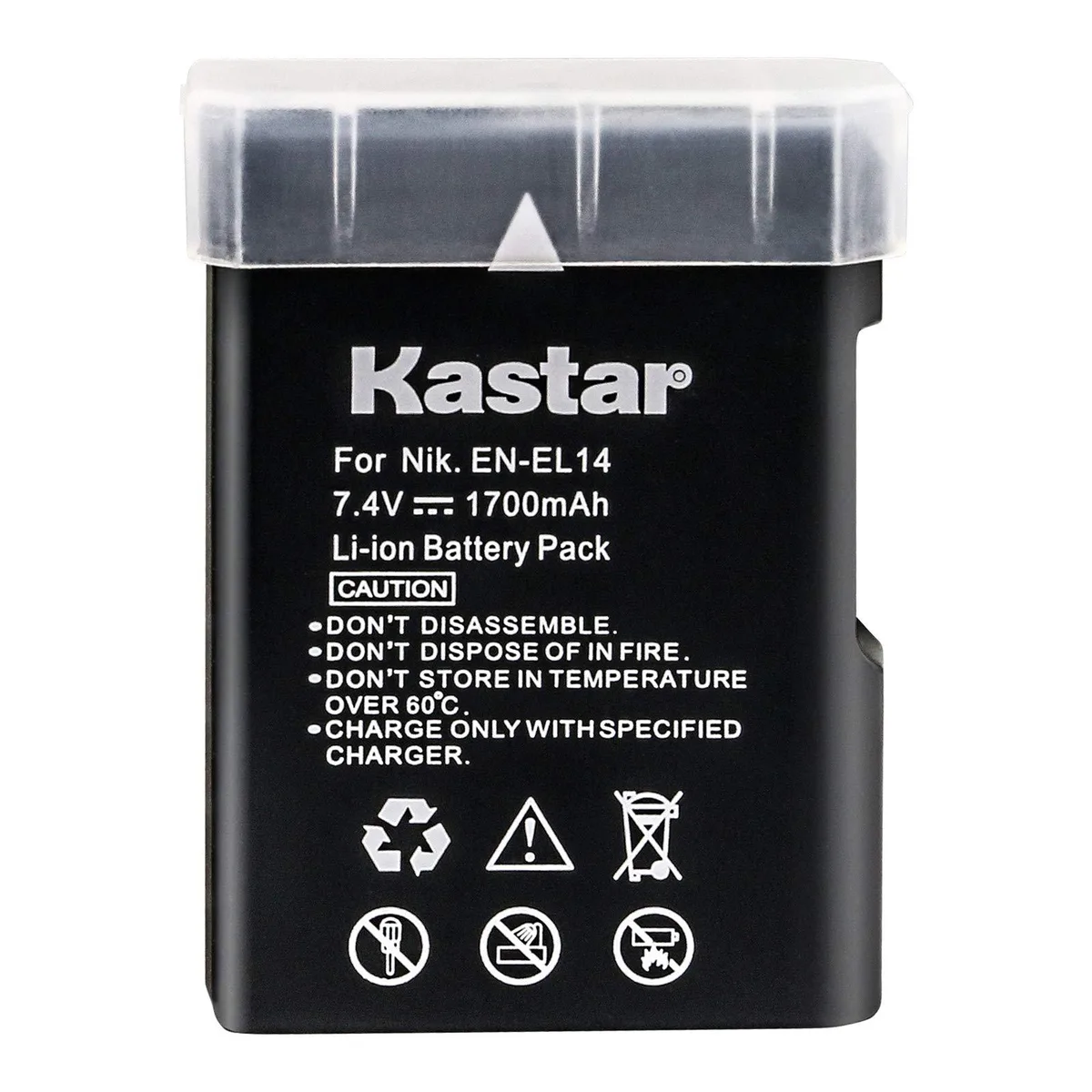 Kastar Kastar EN-EL14 7.4V 1700mAh camera battery — product photo
