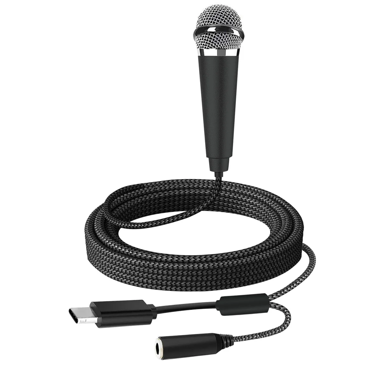  RICHUPON mini mic USB-C Microphone Black 47dB 60dB SNR .65oz — product photo