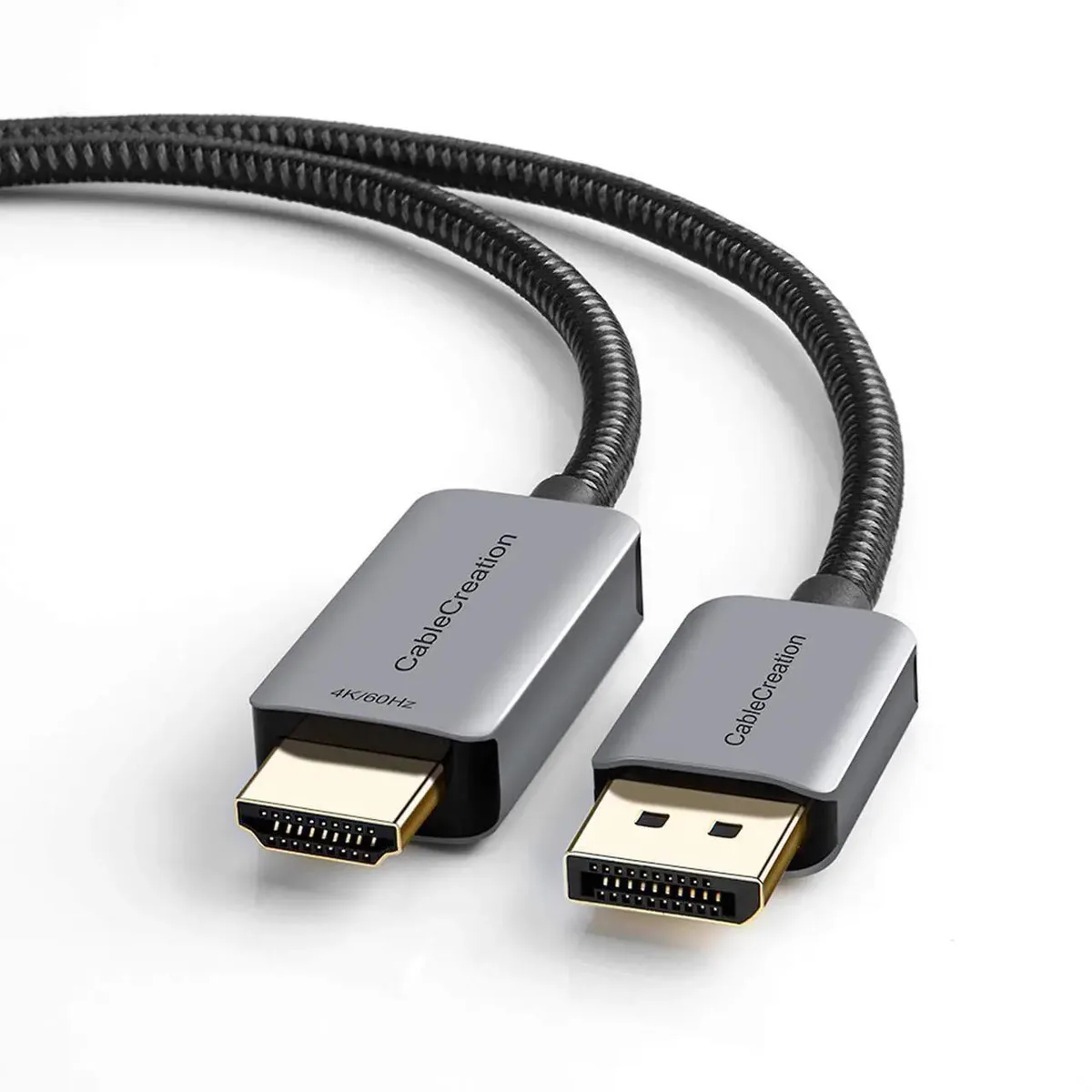 Vszerda Vszerda Active DP to HDMI Cable 8FT 4K@60Hz 2K@144Hz Braided Aluminum — product photo