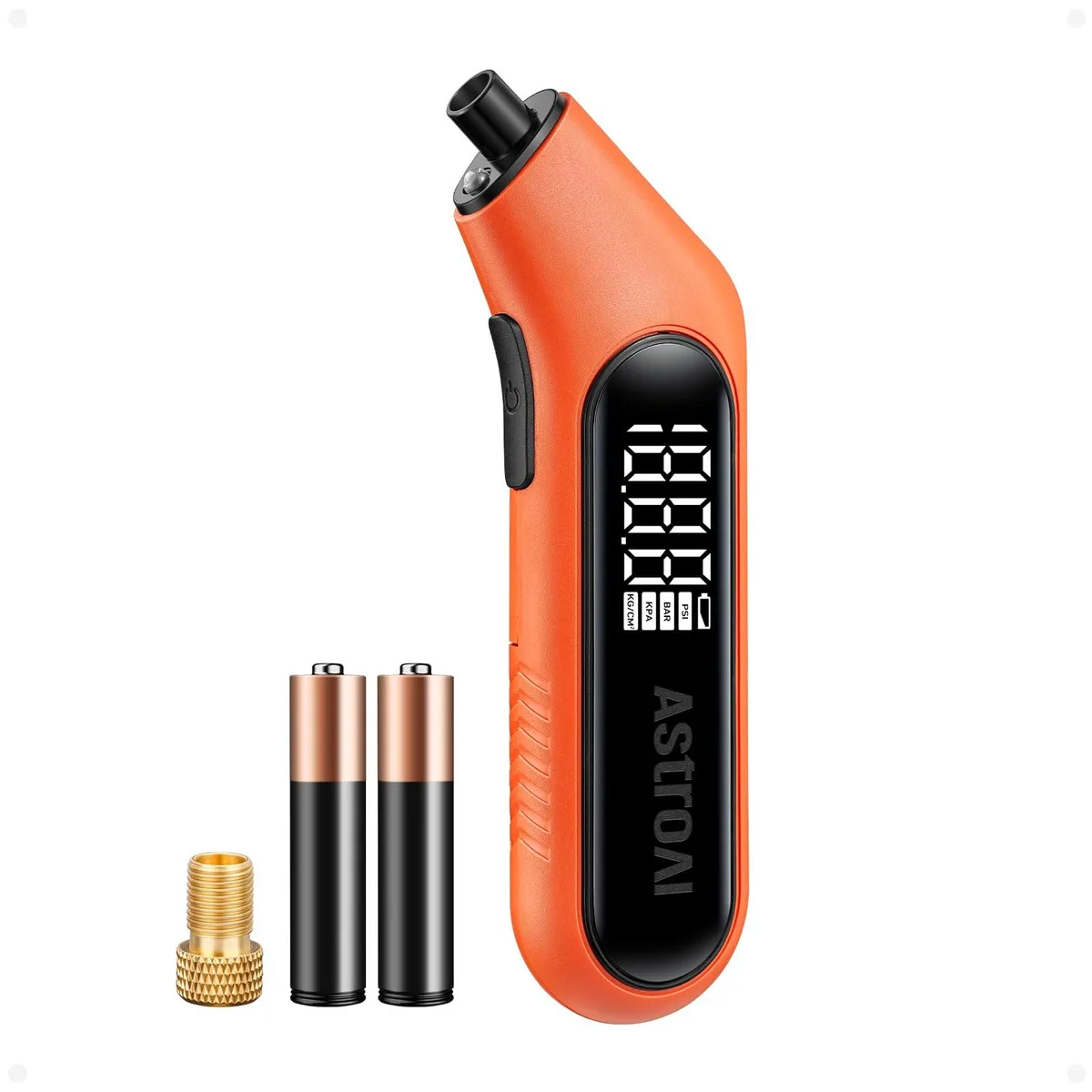 KEHIPI KEHIPI Tire Pressure Gauge Digital 3-300PSI Backlight Flashlight Presta Adapter 4 Units AAA — product photo