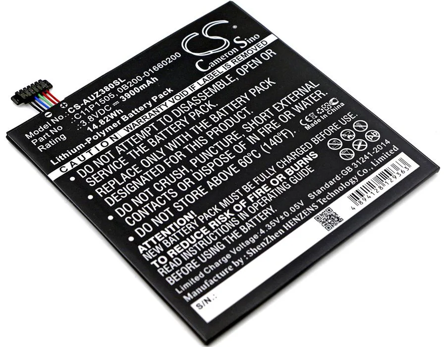 Cameron &amp; Co Cameron &amp; Co DS-CS-AUZ380SL 3.9 Ah Li-Polymer battery accessory — product photo