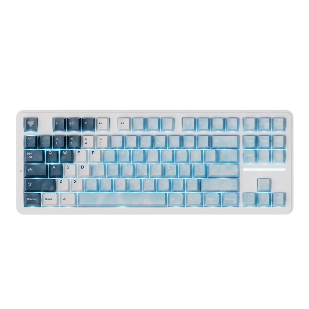 Vszerda Vszerda A87 Pro 87-Key TKL Gasket Hot-Swap RGB Arctic Snow — product photo