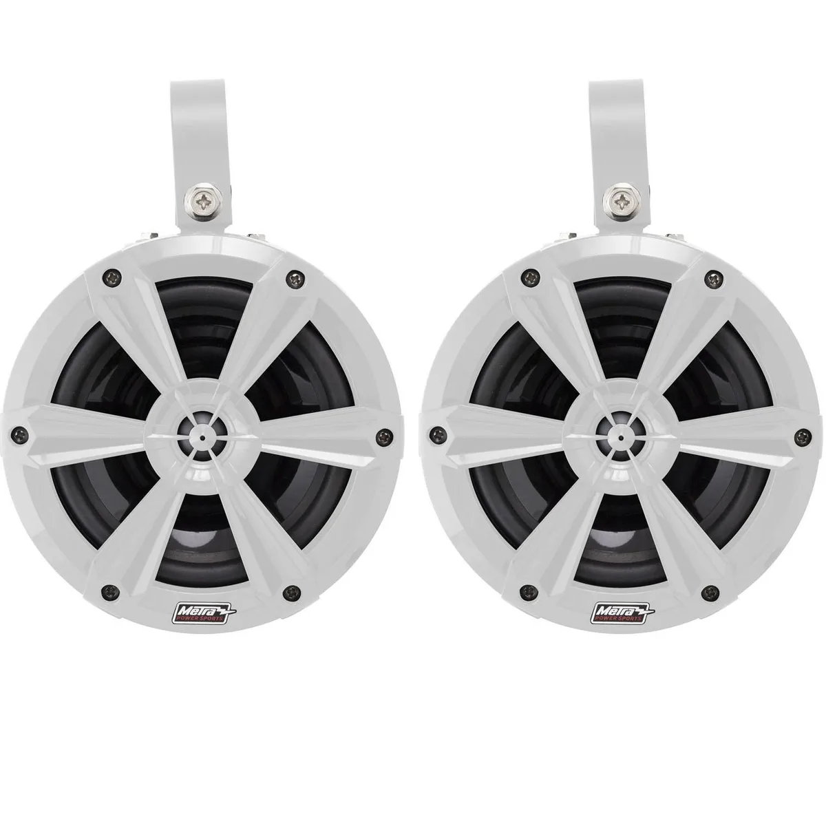 METRA METRA MPS-65WCSRGB 6.5" 120 W Marine Tower Speaker Pair White RGB — product photo