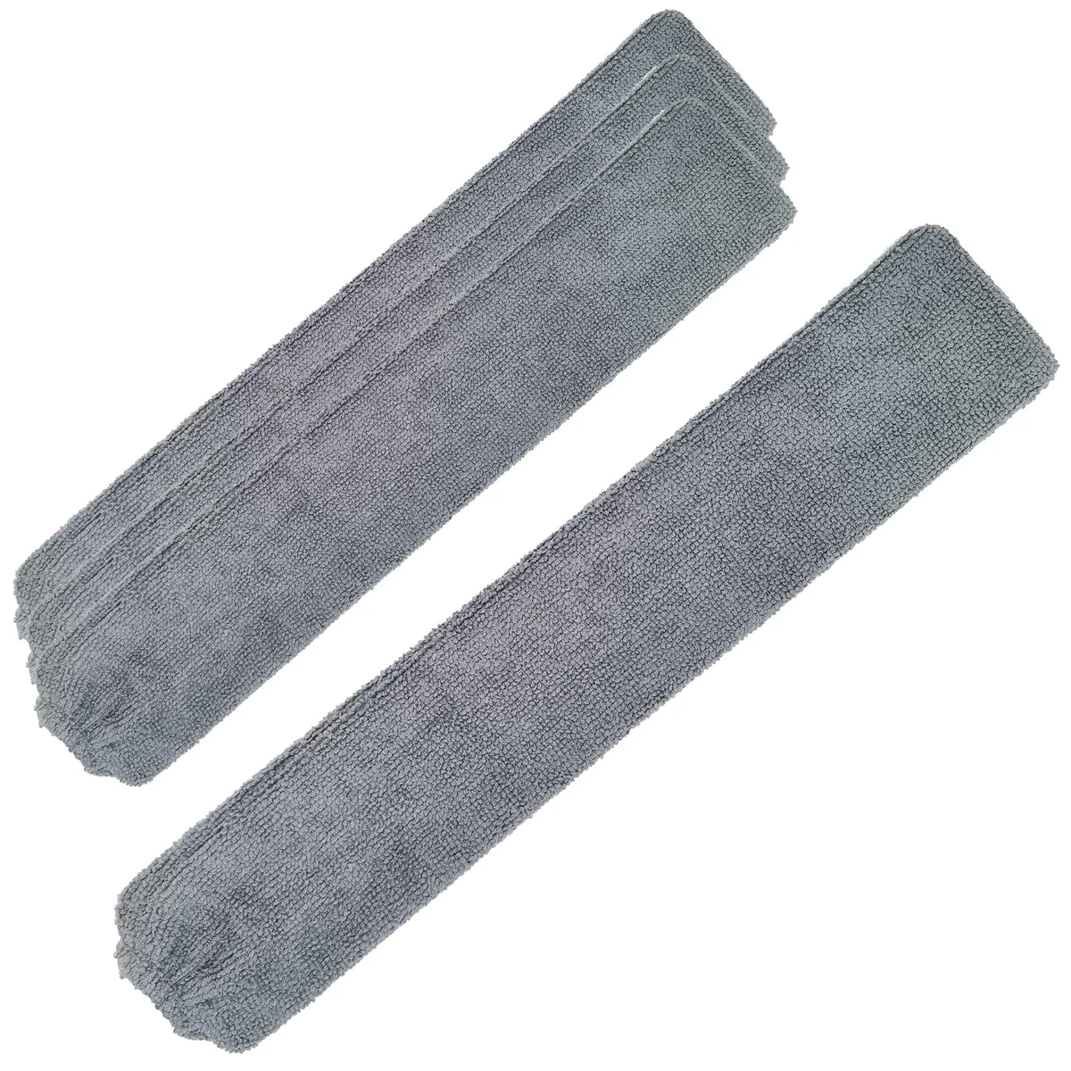 Four grey microfiber refill sleeves for slim duster