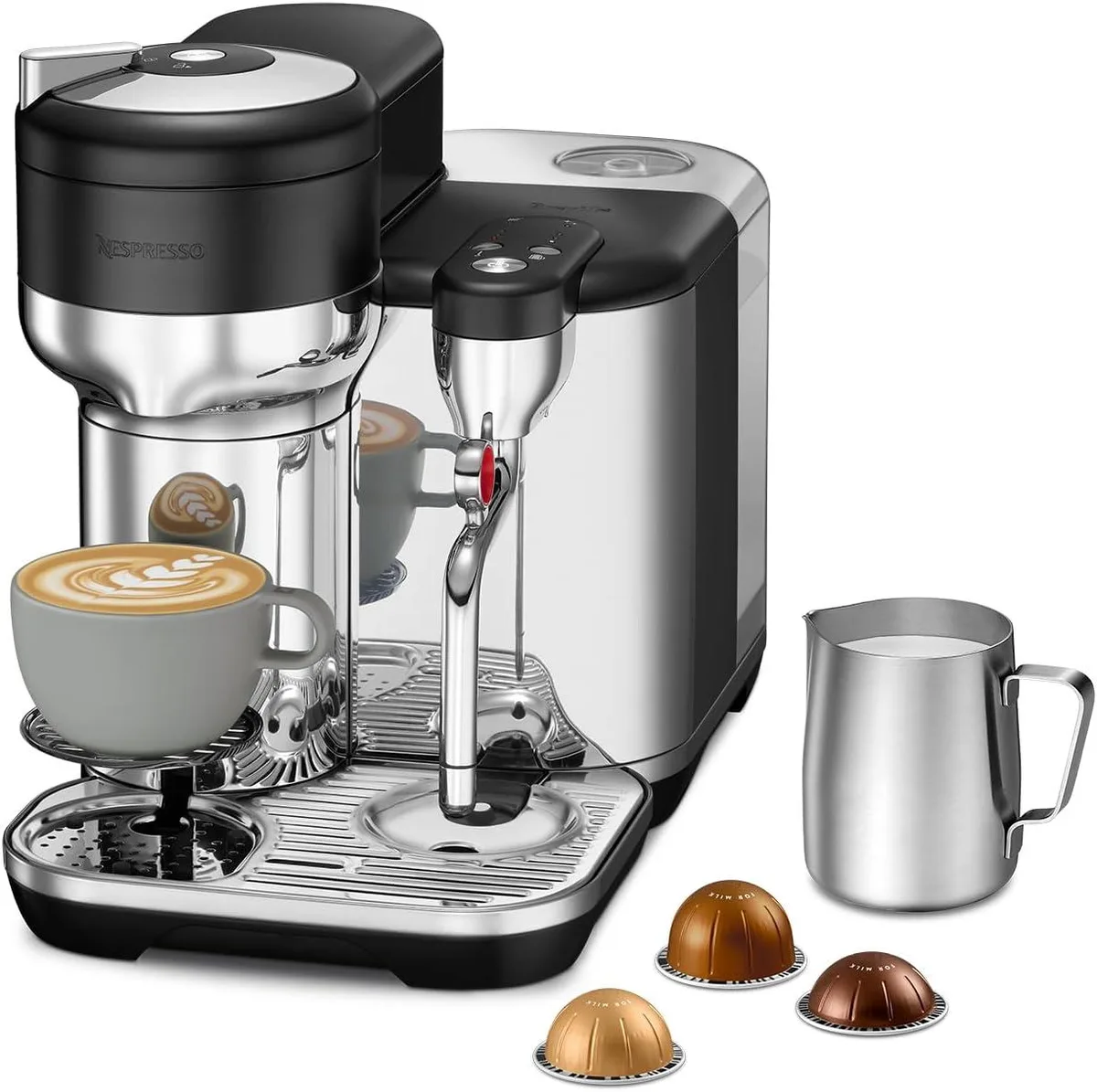 Breville Breville Vertuo Creatista BVE850BTR Black Truffle cappuccino machine — product photo