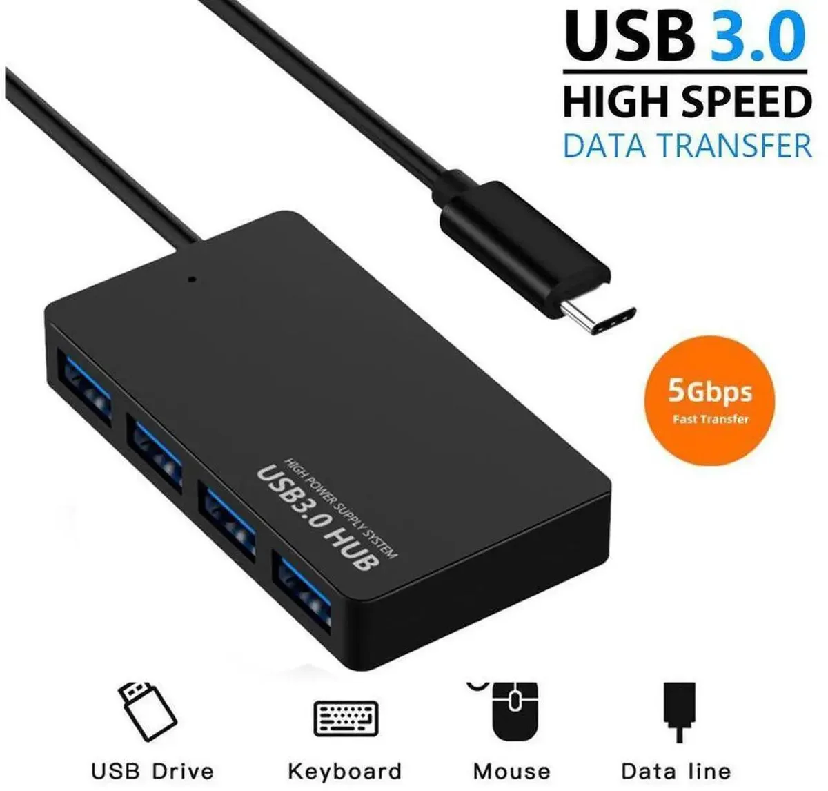 SMUGDESK SMUGDESK USB-C Hub 4-Port USB 3.0 Converter — product photo