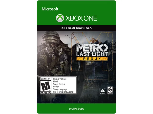 Deep Silver Inc. Deep Silver Inc. G3Q-00074 Metro Last Light Redux Xbox One downloadable game — product photo