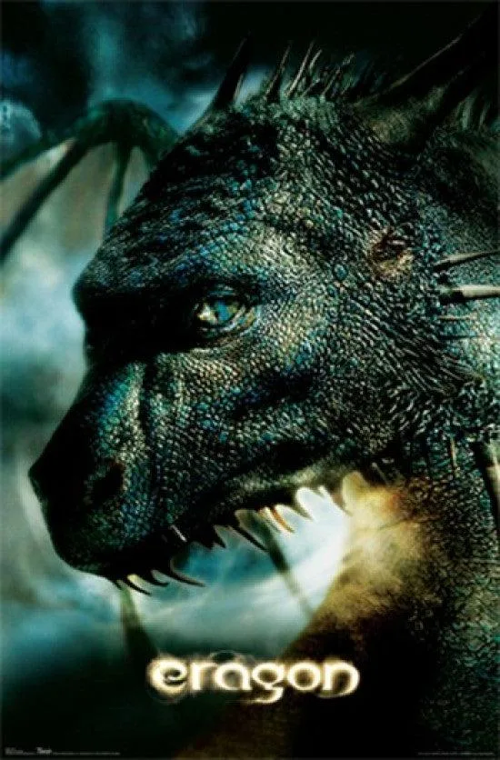 Eragon Saphira poster print 22 by 34 inches glossy paper rolled in tube