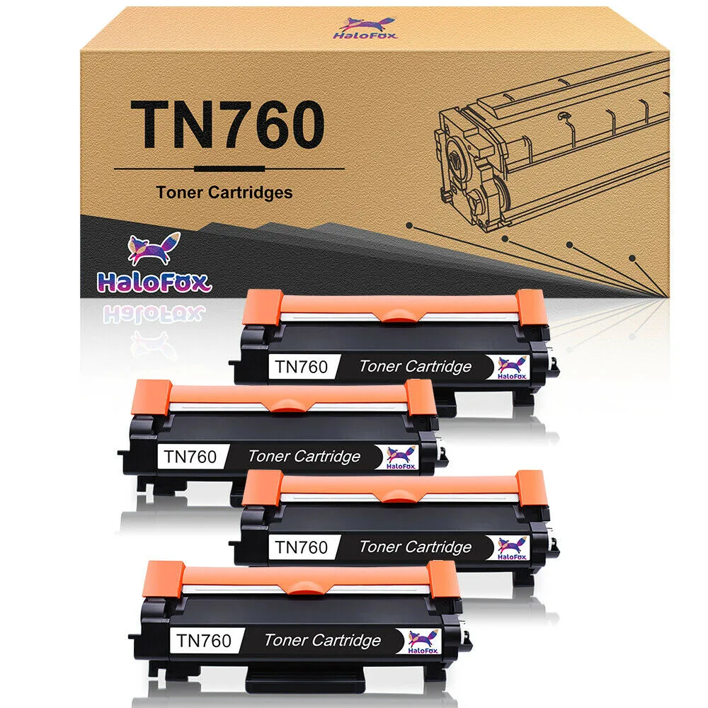 Thinkstar Thinkstar TN760 TN730 Black Toner Cartridge 4 Pack 3000 Pages — product photo