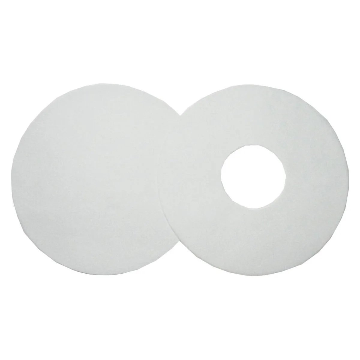 Stack of white parchment paper circles, 8 inch diameter, pack of 50