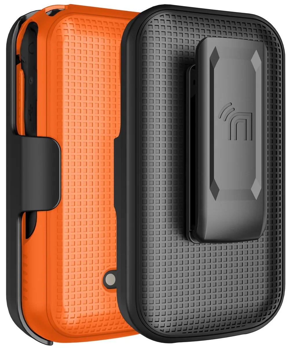 Nakedcellphone Nakedcellphone X320 Hard Case &amp; Belt Clip Combo Orange 13-position 2025 — product photo