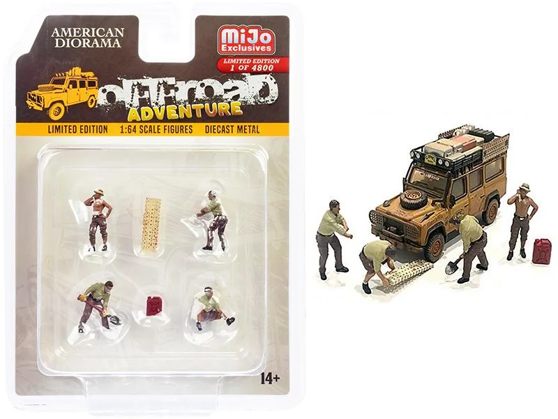 American Diorama American Diorama "Off-Road Adventure" 6-Piece Diecast Set Limited Edition 4800 — product photo