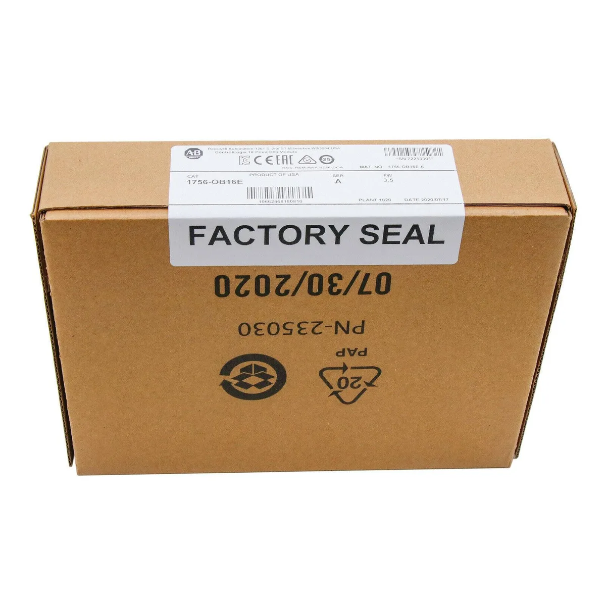 Factory sealed ControlLogix 16 point D/O module in original packaging
