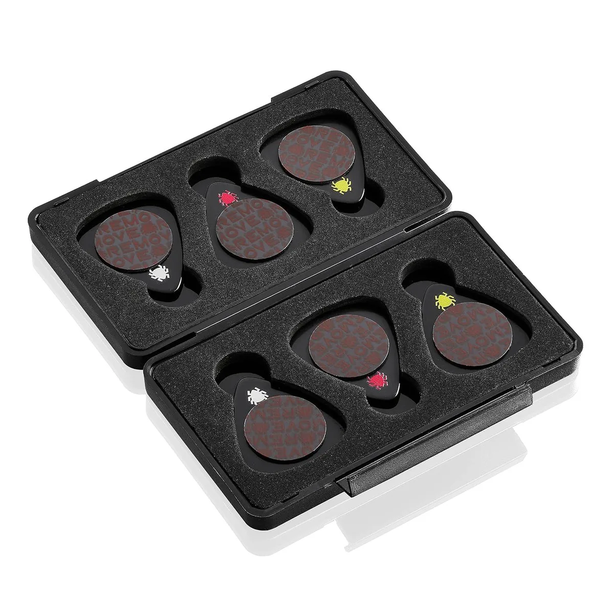 LORDWORLD LORDWORLD Tik Pik Nano-Suction Guitar Picks 6-Pack .46 .71 .96 mm w/Case — product photo
