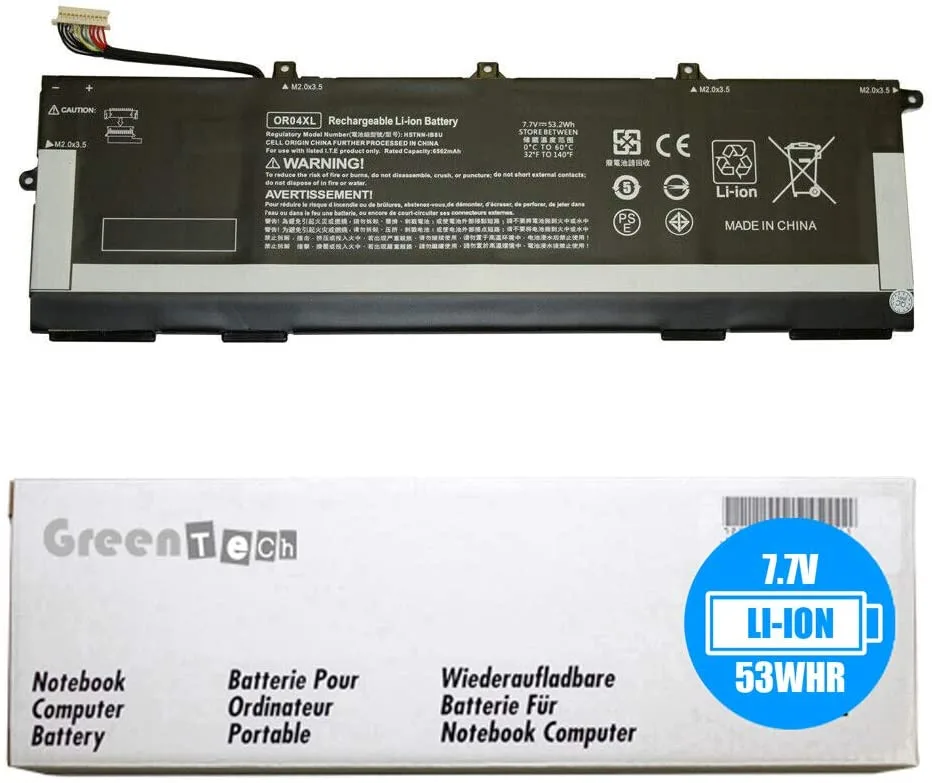 NShi NShi OR04XL L34449-005 laptop battery for HP EliteBook 830 G6 7.7V 53.2WHR 6883mAh 4-cell — product photo