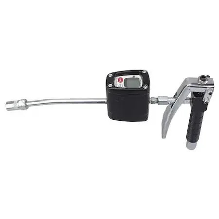 Westward 5NUG2 metered grease control valve with digital meter, steel extension and coupler