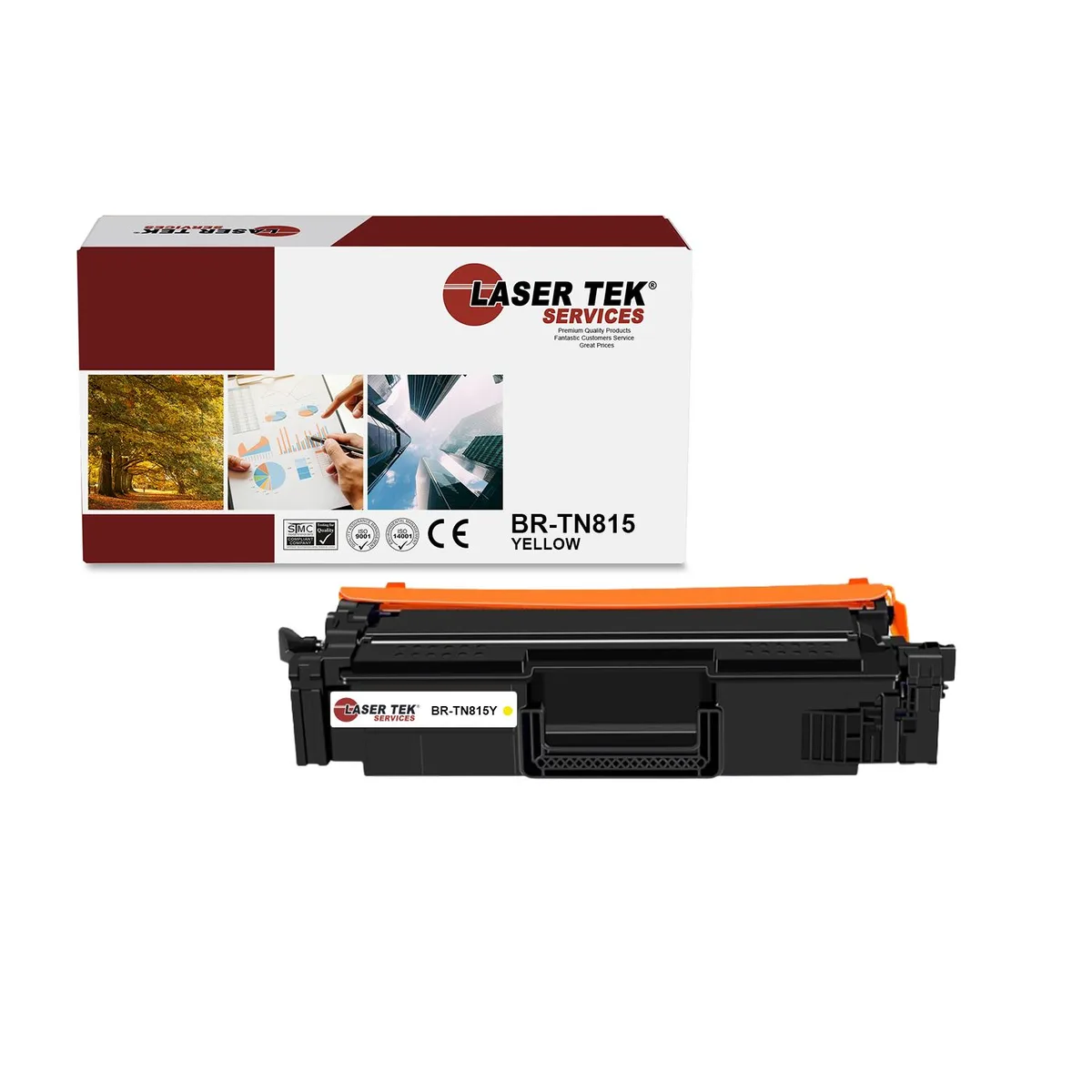 Laser Tek Services Laser Tek Services TN810Y Yellow Toner Cartridge 12000 Pages — product photo