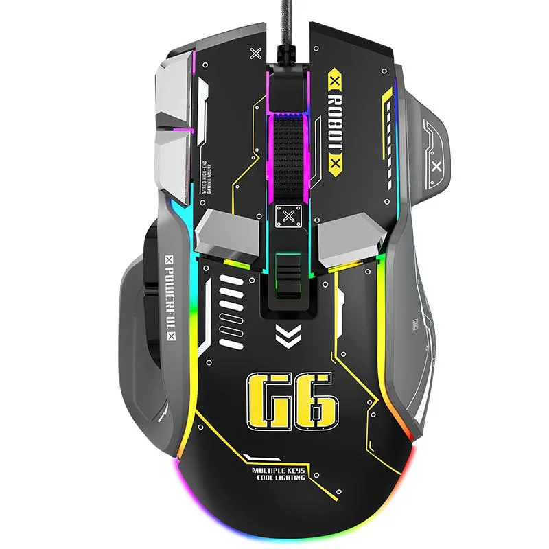 TROPRO TROPRO Gaming Mouse Wired 10 Button 12800 DPI 13 RGB Modes 8 Weights — product photo