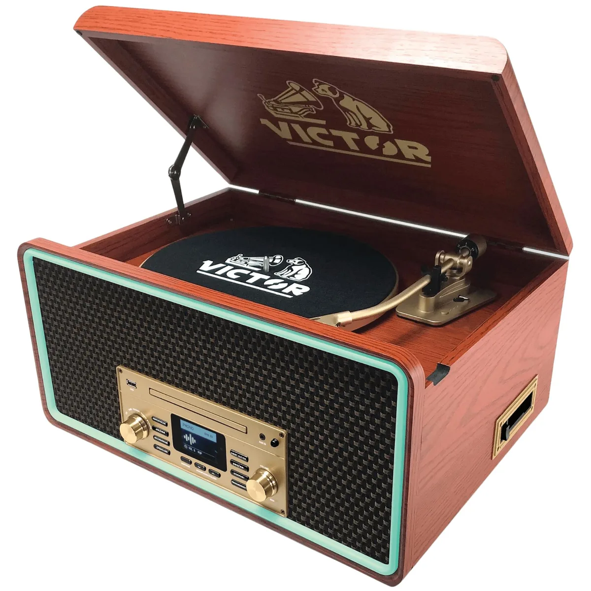 Victor Victor Fremont VWRP-6000-MH 8-in-1 Music Center Mahogany — product photo