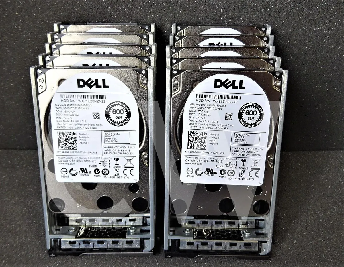 DELL DELL WD6001BKHG 600GB 10000RPM 2.5" SAS internal hard drive — product photo