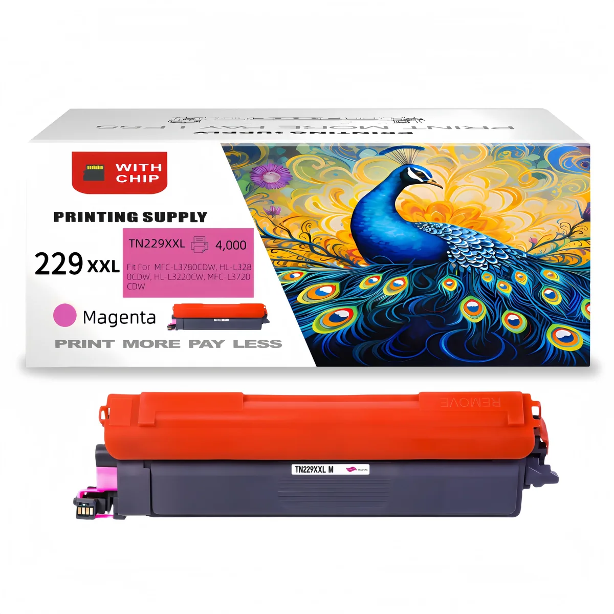 Aster Graphics Inc Aster Graphics Inc TN229XXL Magenta Toner Cartridge 4000 Pages — product photo