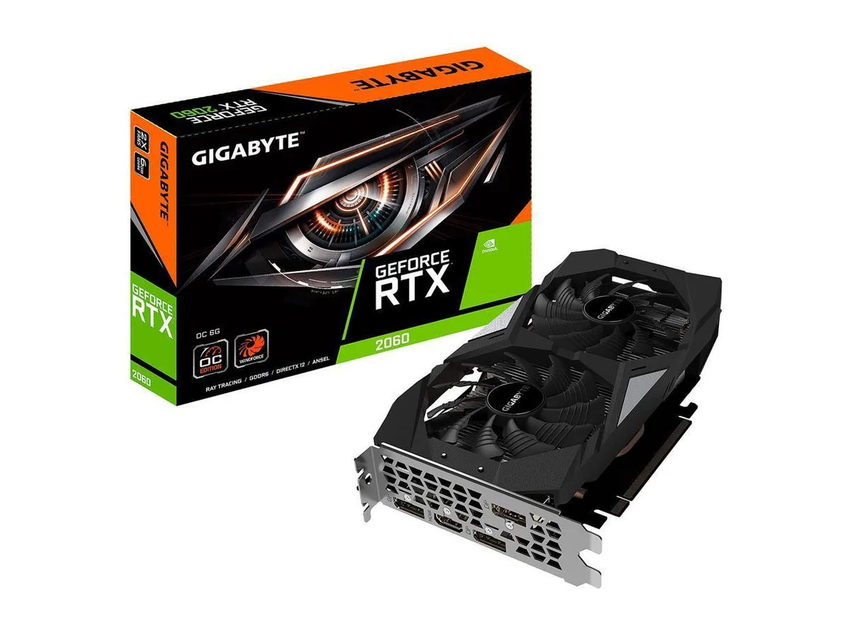 GIGABYTE GIGABYTE GeForce RTX 2060 OC GG graphics card — product photo