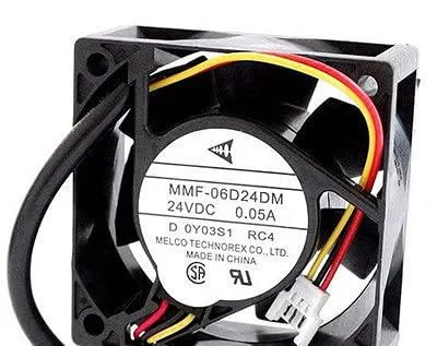 NDLIULEI NDLIULEI MMF-06D24DM-RC4 60×60×25 mm 24 V 0.05 A case fan — product photo