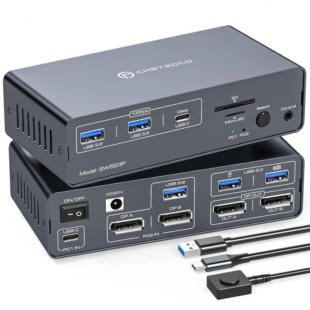 IHDAPP IHDAPP SW523P 14-in-1 KVM Switch 4K120Hz 100W PD — product photo