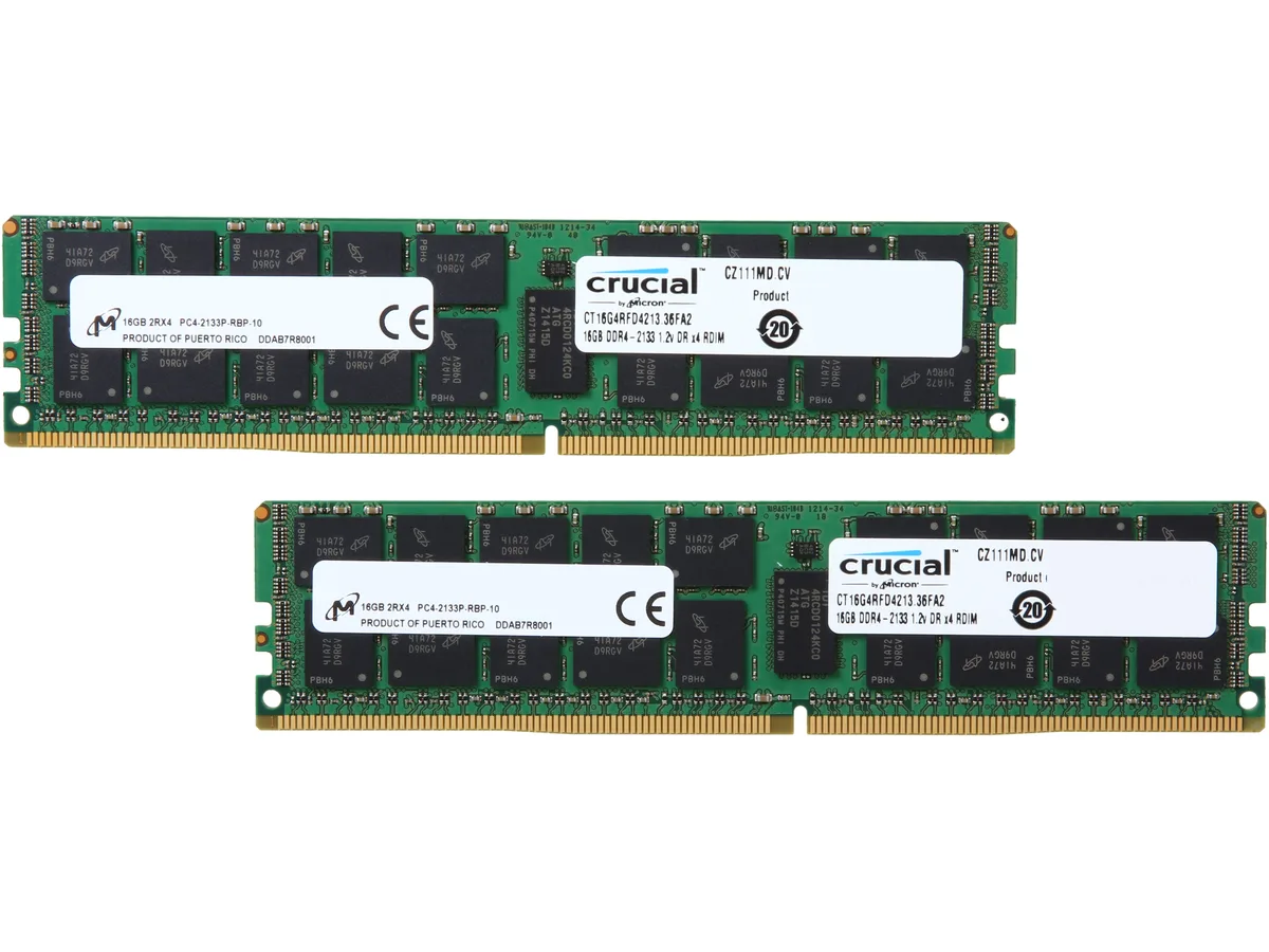 Crucial Crucial CT2K16G4RFD4213 32GB (2 x 16GB) DDR4 2133 ECC Registered server RAM — product photo