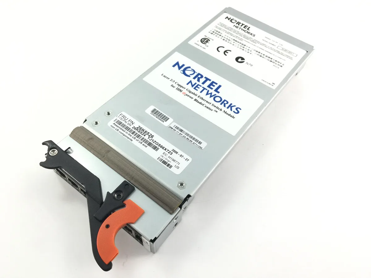IBM Nortel 6 port Layer 23 copper switch module for BladeCenter