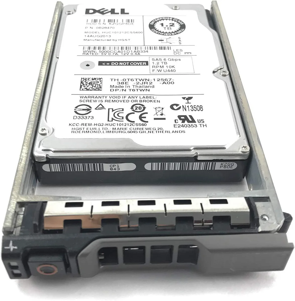 DELL DELL HUC101212CSS600-DELL 1.2TB 10K SAS 2.5 internal hard drive — product photo
