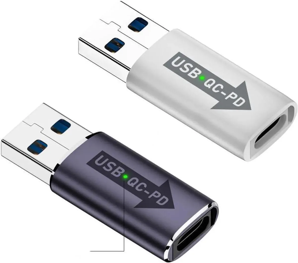 SMUGDESK SMUGDESK 2‑Piece USB 3.0 QC to PD Adapter Set — product photo