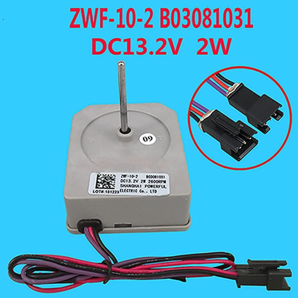 Graviton Graviton ZWF-10-2 B03081031 Refrigerator Fan Motor Grey 3.9cm Axis — product photo