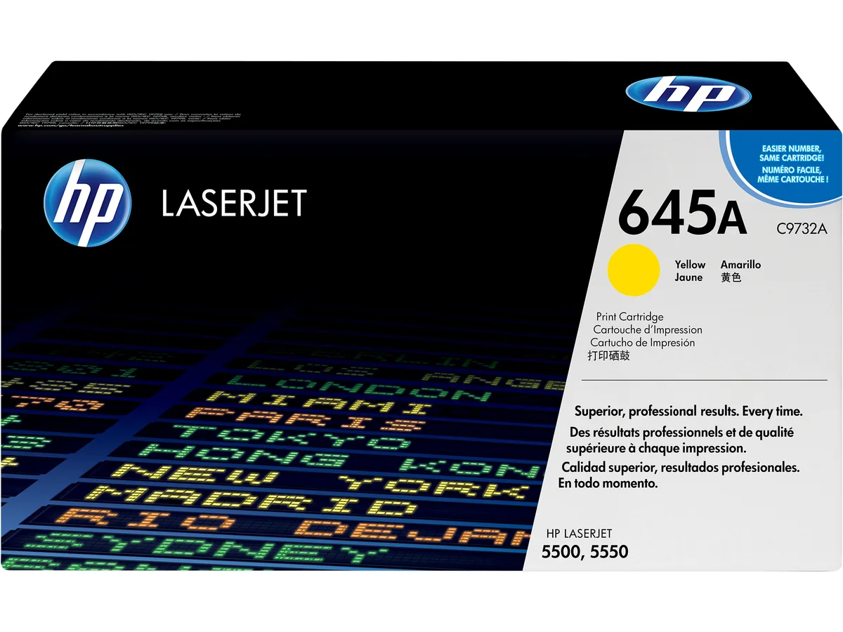 HP HP C9732A 645A Yellow Toner Cartridge 12000 Pages — product photo