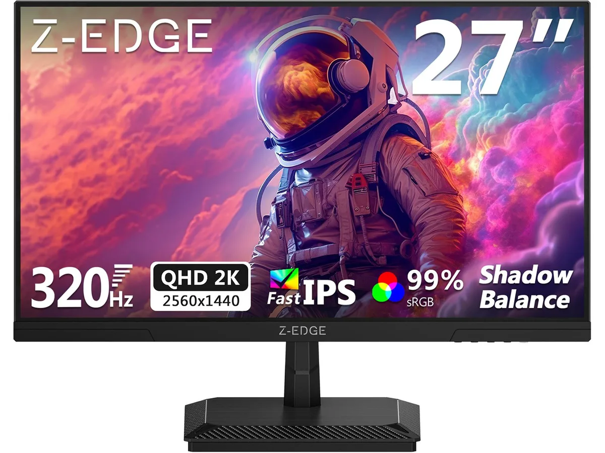 Z-EDGE Z-EDGE G27IS 27" 2K 320Hz 1ms Fast IPS gaming monitor — product photo