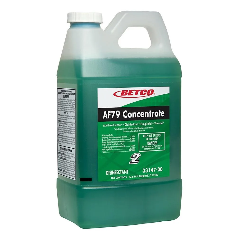 Betco Corporation Betco Corporation 3314700 AF79 Acid-Free Disinfectant Cleaning Concentrate 2-Liter Pack Of 4 — product photo