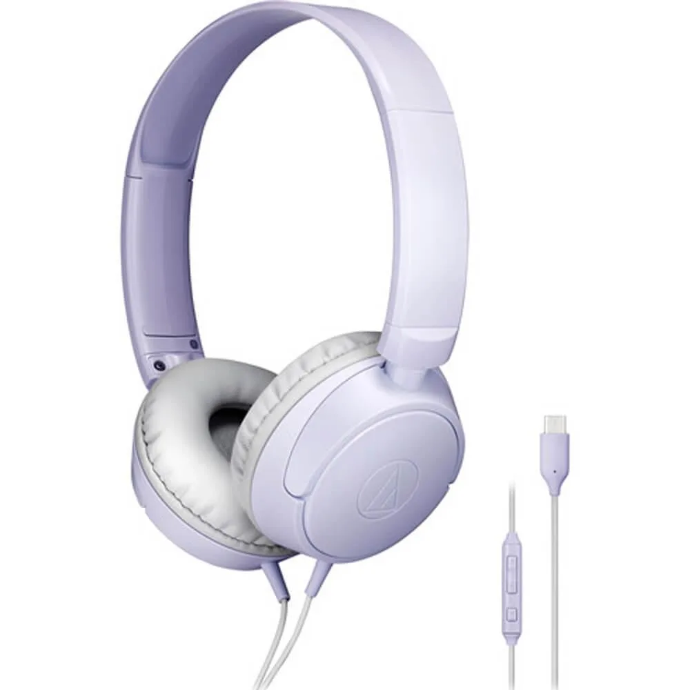 Audio-Technica Audio-Technica ATH-S120C USB-C On-Ear Headphones Light Violet — product photo