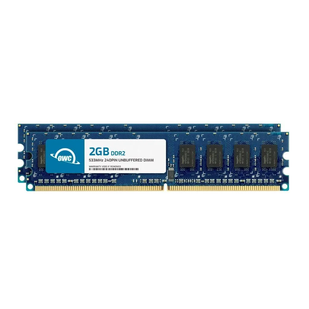 OWC OWC 4GB (2x2GB) DDR2 533 PC2-4200 CL4 240-pin 1.8V Non-ECC UDIMM Kit — product photo