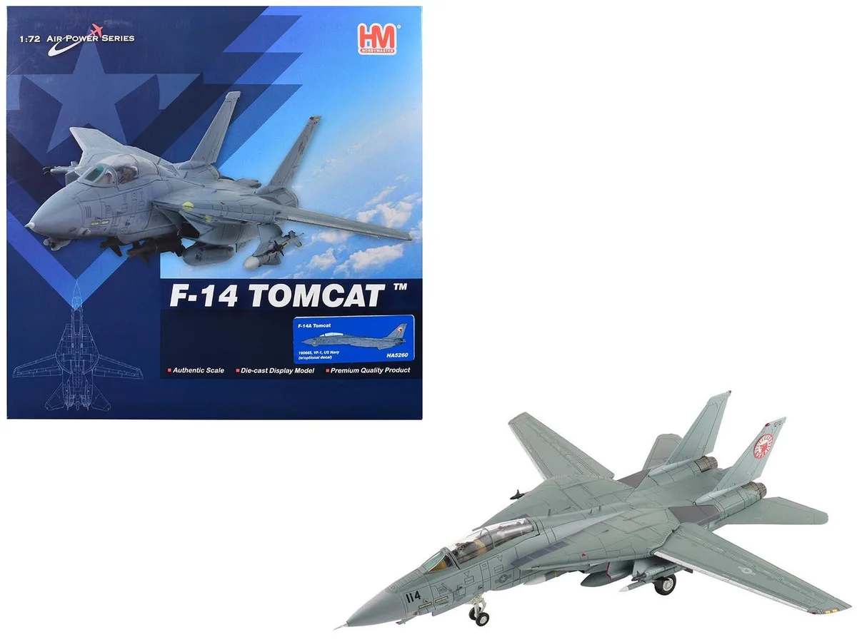 Hobby Master Hobby Master F-14A Tomcat VF-1 1/72 Diecast 10.25x10.75 in — product photo