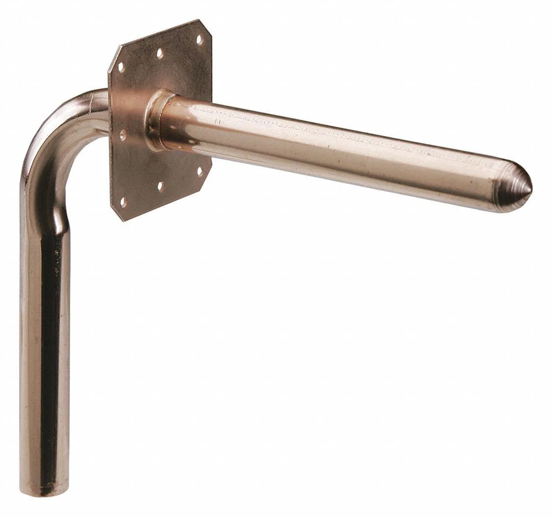 Copper 90-degree stub-out elbow with two FTG 1/2 in ends