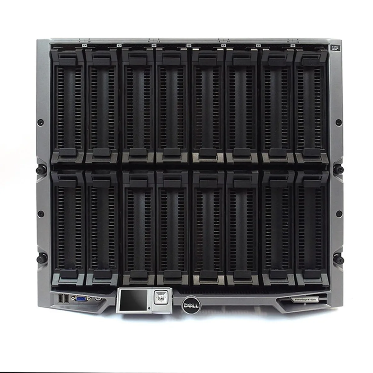 DELL DELL PowerEdge M1000e Blade Enclosure 10U 16 Half-Height 6 PSUs 9 Fans 2x 10G-PTM Midplane 1.1 — product photo