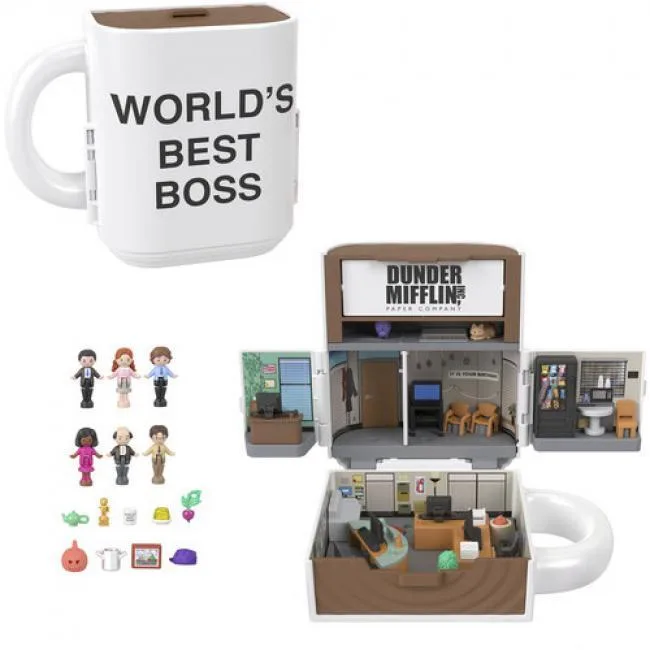 Polly Pocket Polly Pocket The Office Compact JCC19 6 dolls 9 accessories age 14+ — product photo