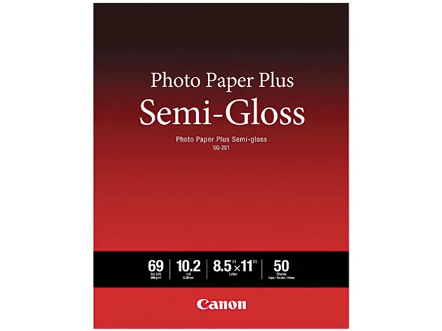 Canon Canon 1686B063 Photo Paper Plus Semi-Gloss SG-201 8.5x11 50 Sheets — product photo